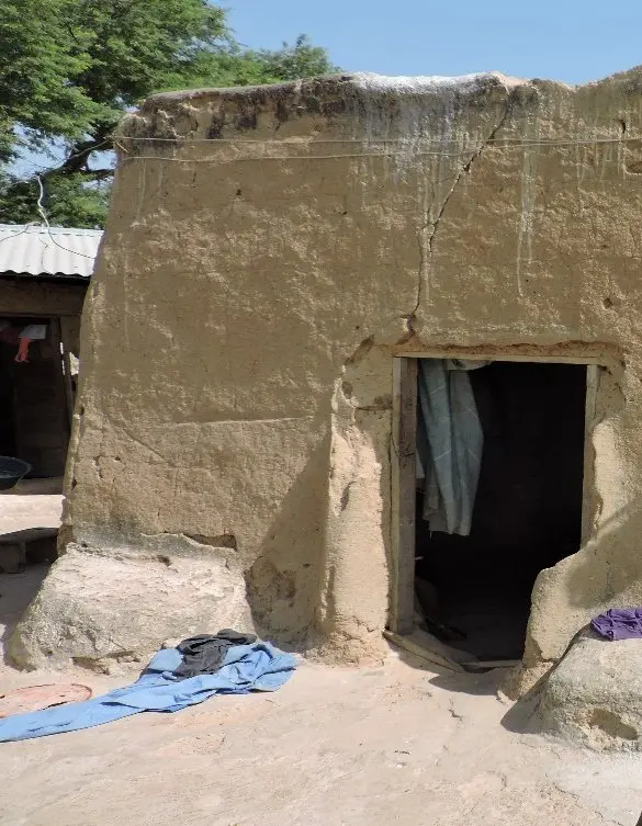 A village compound in the Bongo District