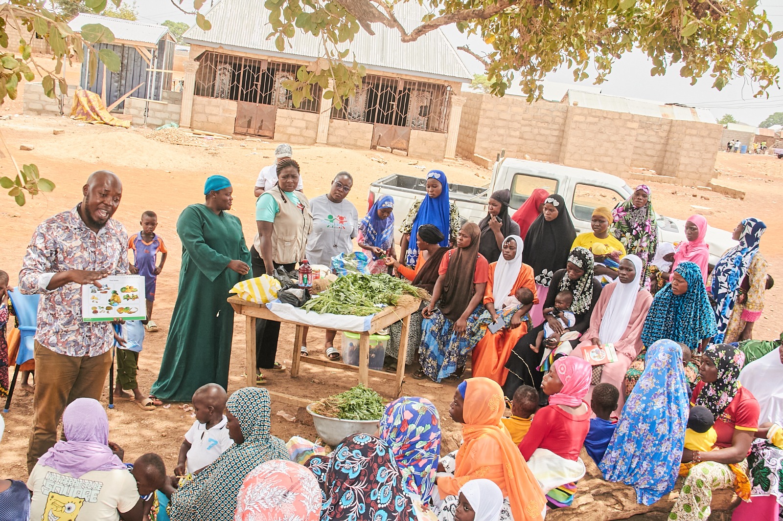 Cooking demonstration for women in gantiga 3
