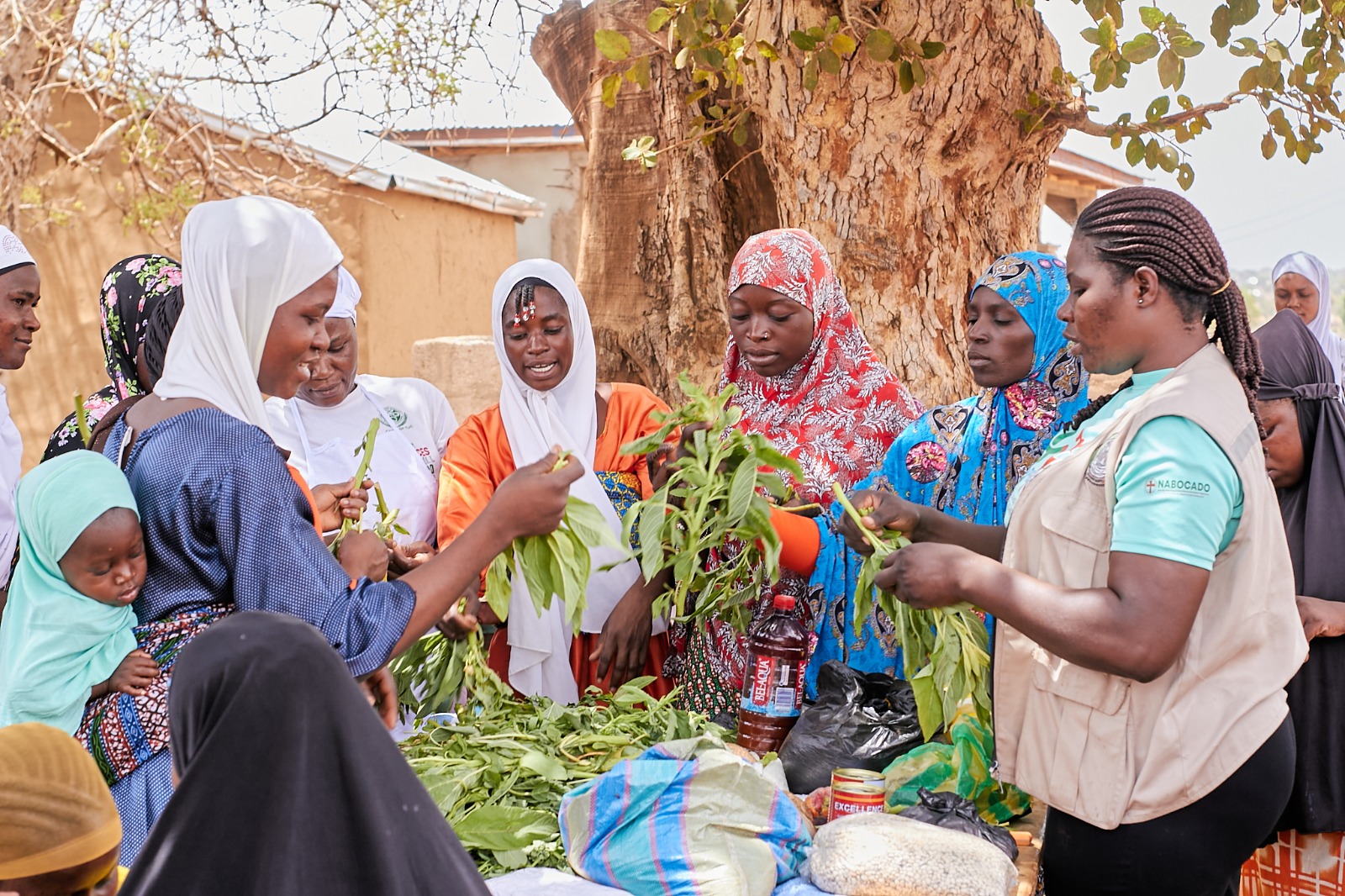 Cooking demonstration for women in gantiga 5
