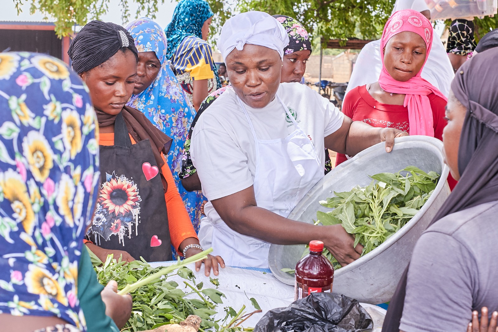 Refugee Mothers Learn New Cooking Techniques to Improve Child Nutrition