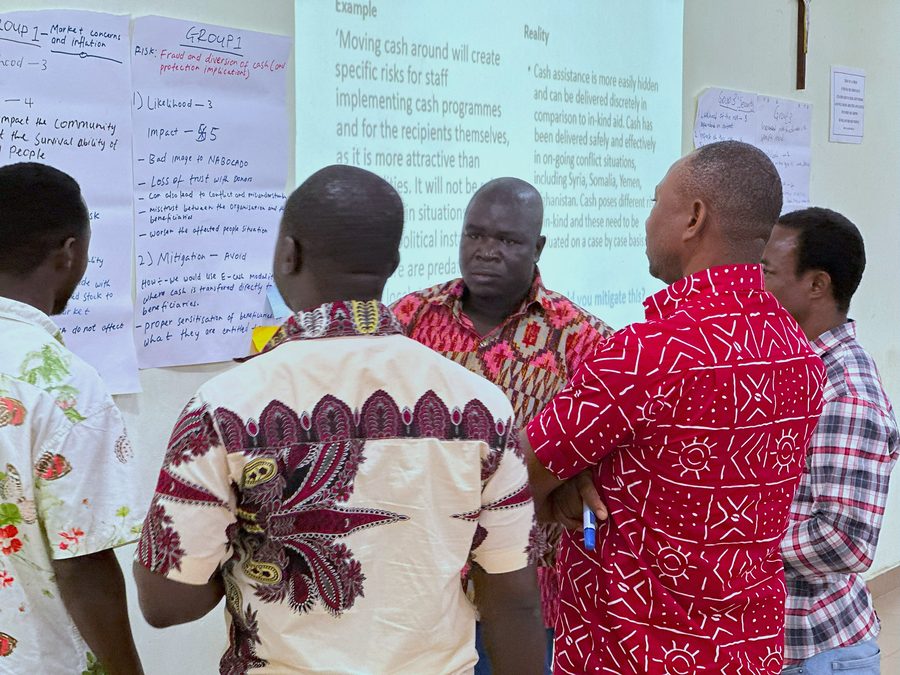 Photo from: EMPOWER Project: CRS Trains NABOCADO Staff on Cash and Voucher Assistance in Emergencies