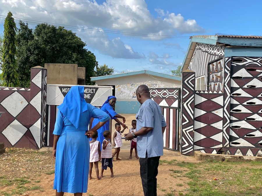 Photo from: GGJP Director Joins Staff Review at Mother of Mercy Babies Home
