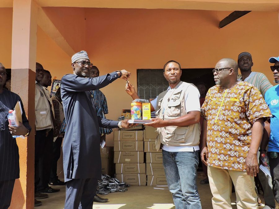 Photo from: NABOCADO and CRS Ghana hand over rehabilitated classroom blocks to Tarikom Basic School
