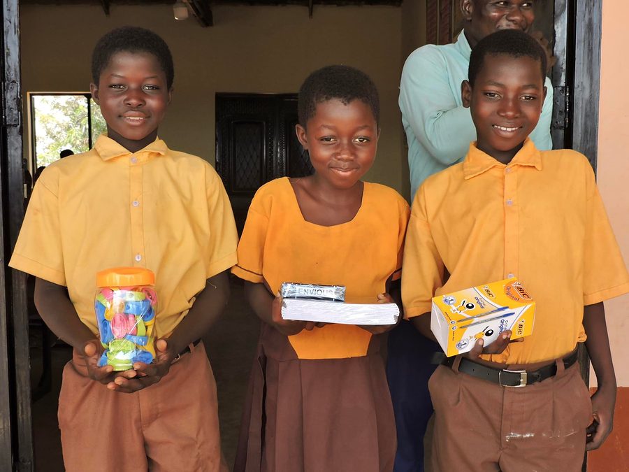 Photo from: NABOCADO and CRS Ghana hand over rehabilitated classroom blocks to Tarikom Basic School