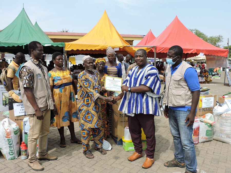Photo from: NABOCADO awards outstanding farmers at Upper East National Farmers' Day celebration