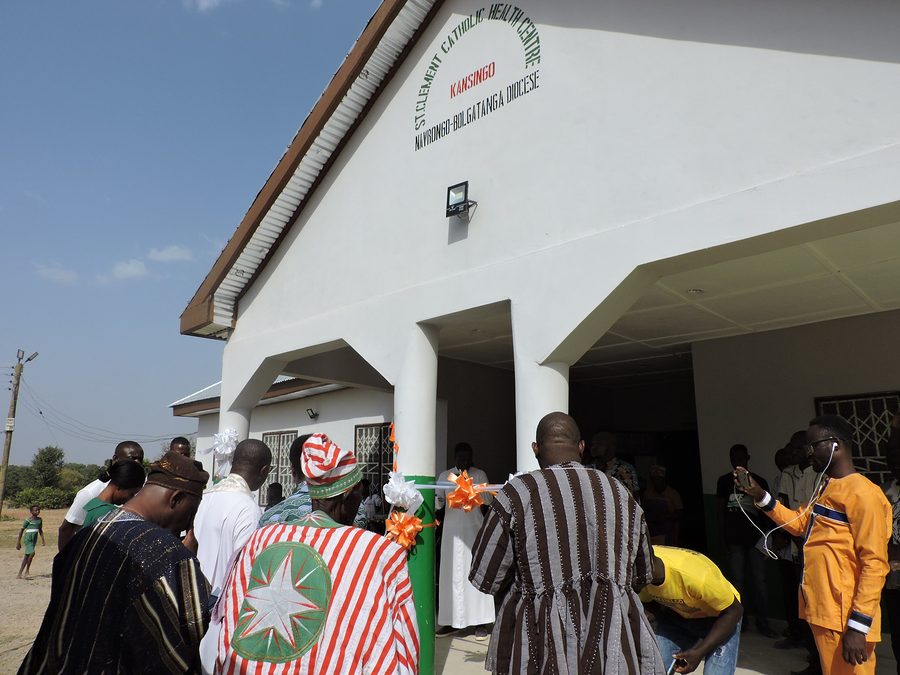 Photo from: St. Clement Catholic Health Center opens at Kansingo in the Bongo District