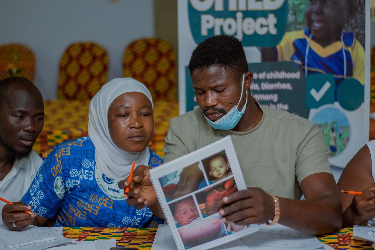 Participants discussing