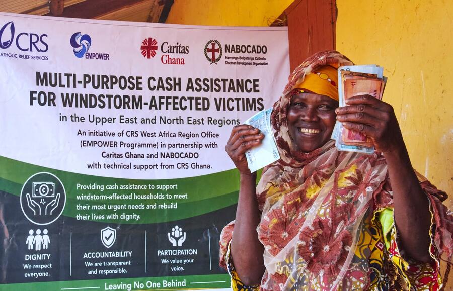 Photo from: NABOCADO/CRS supports Windstorm-Affected Households in Upper East and North East regions