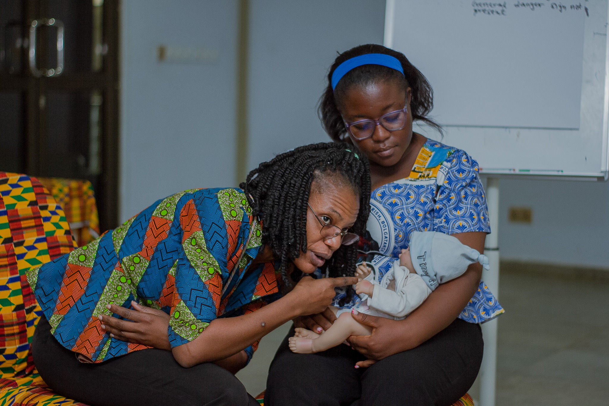 Nursing a dummy baby