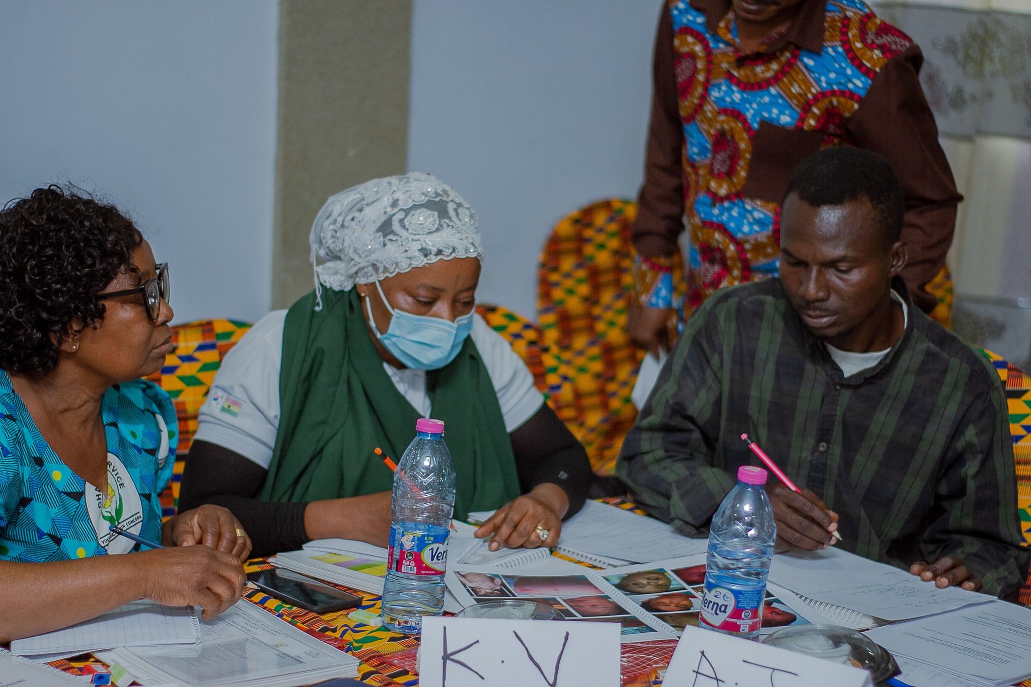 Participants doing activities